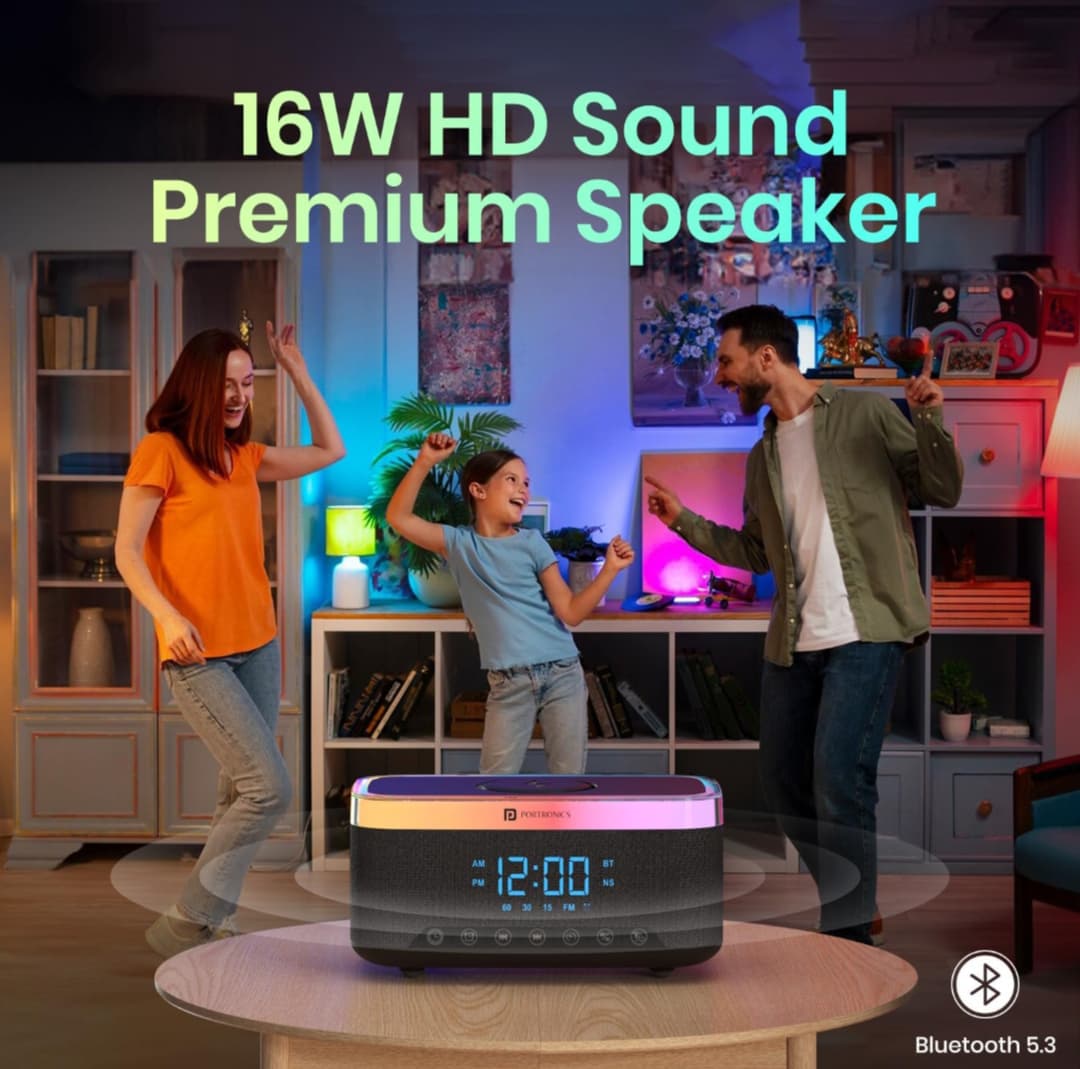 16W HD Sound Bluetooth Speaker with 15W Wireless Charging
