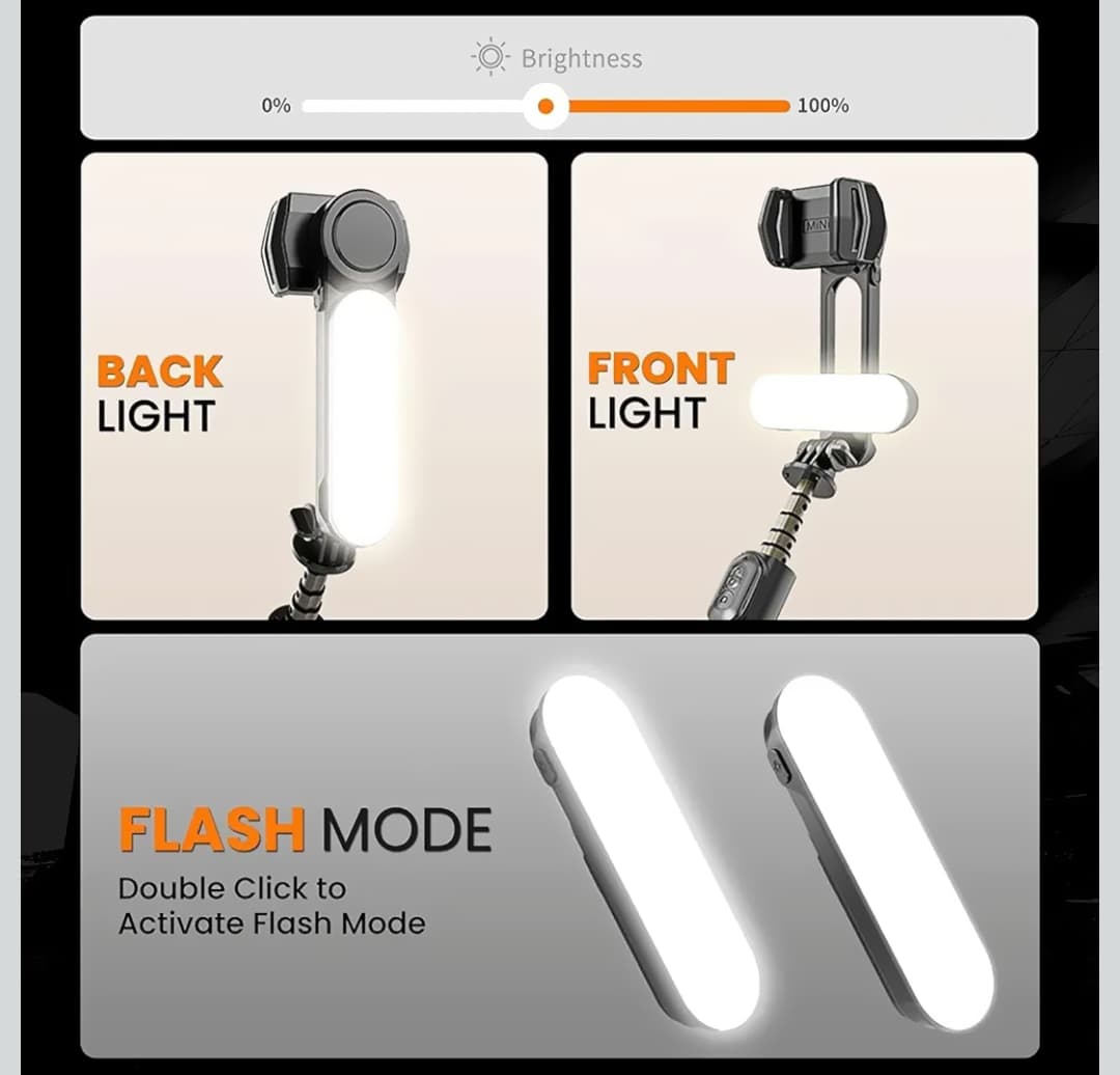 Q09 Gimbal Stabilizer Selfie Stick Tripod