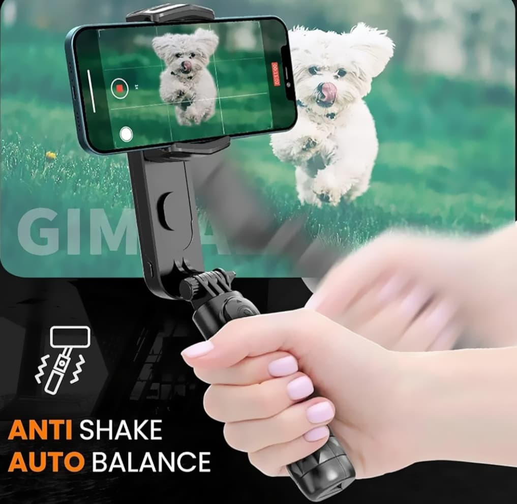 Q09 Gimbal Stabilizer Selfie Stick Tripod