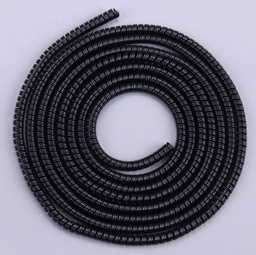 Full Cable Protector – Spiral Sleeve (Black)