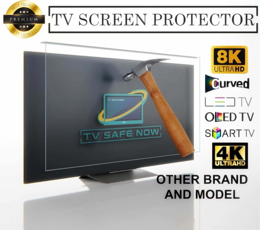 43-Inch Tempered Glass TV Screen Protector – Crystal Clear & Durable
