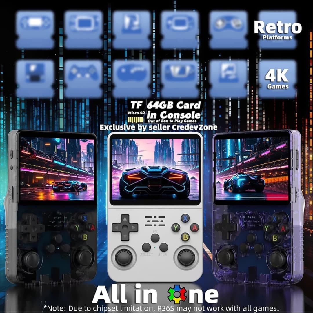 Retro Handheld Video Game Console