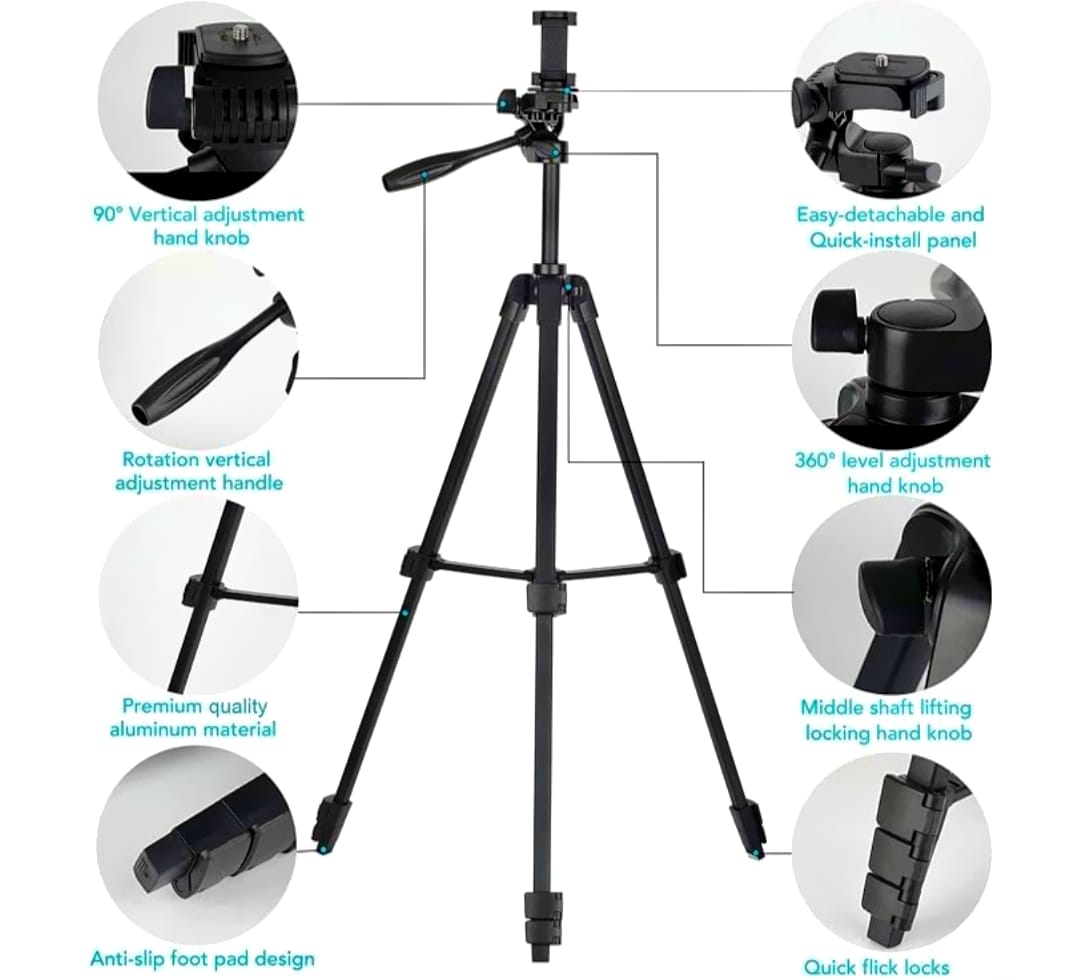 Neepho NP-610S Camera & Mobile Tripod Stand with Wireless Support