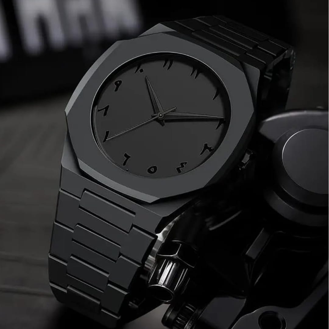 Mr.Charcoal Arabic Numeral watch