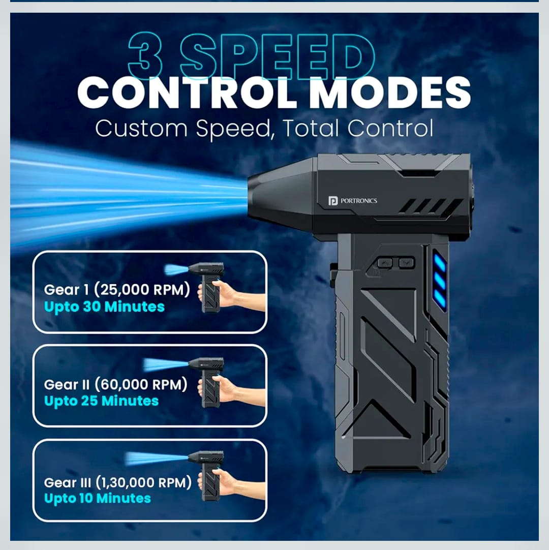 Mini Handheld High-Speed Air Duster (130000 RPM)
