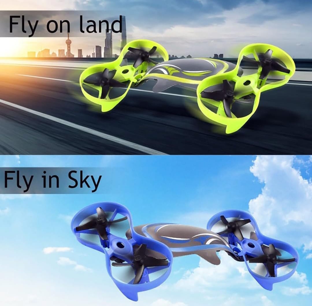 Flying Whale 3-in-1 – Air, Land & Water Toy (Green)