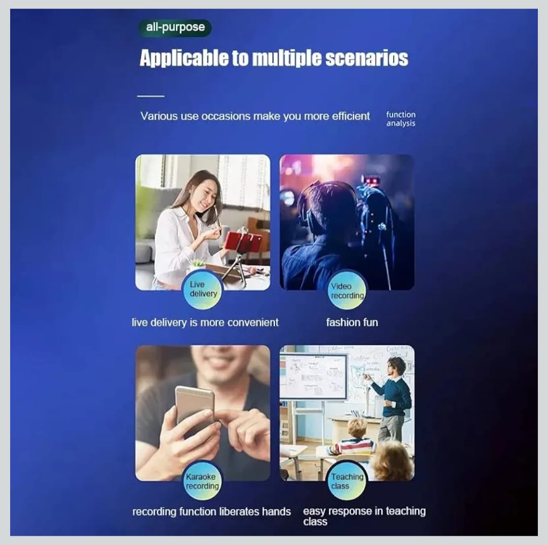 K-35 Wireless Collar Microphone | Plug & Play | Noise Reduction