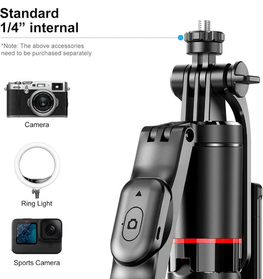 155 CM, Selfie Stick, with 1/4 interface screw
