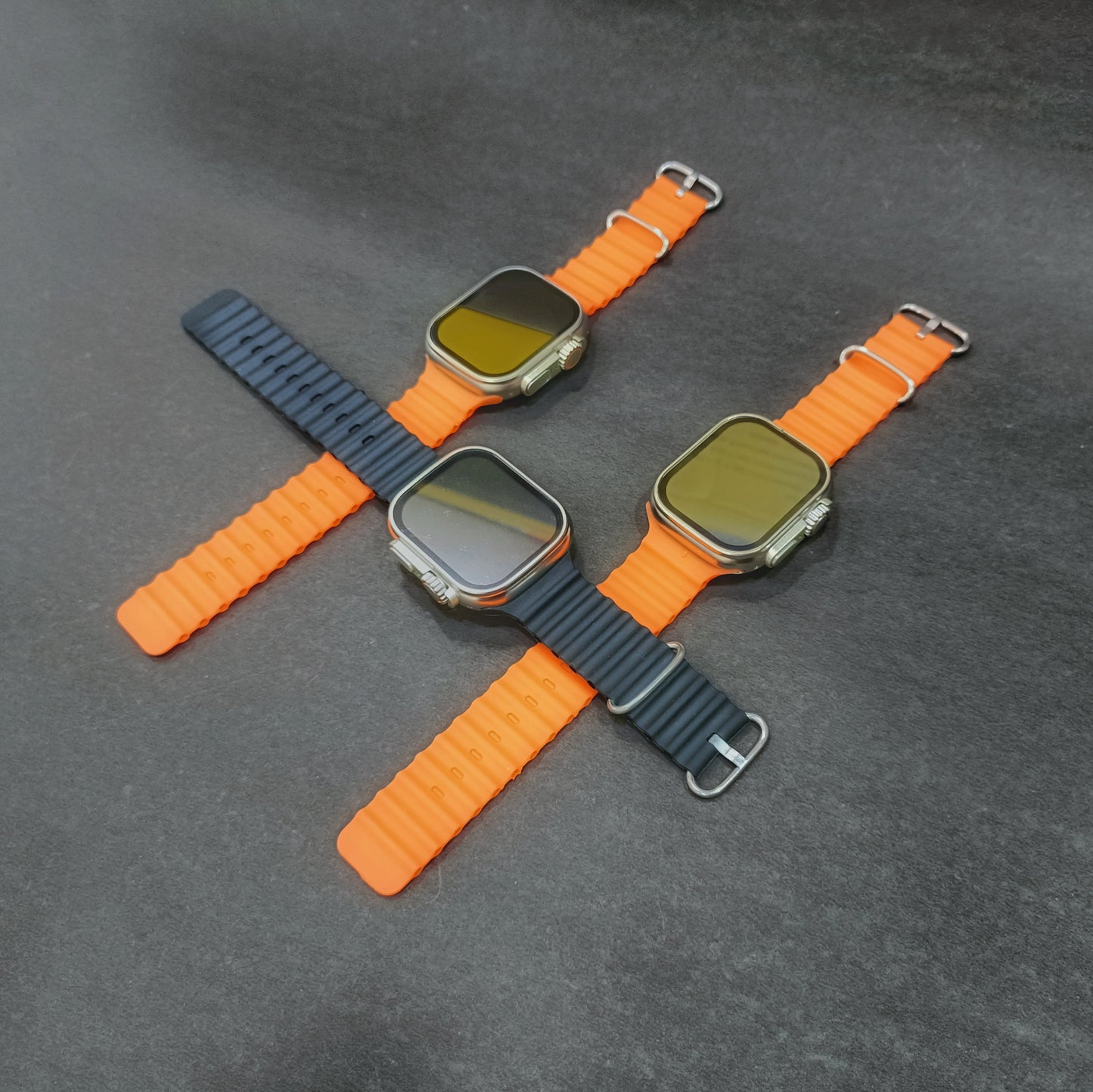 Get 3 Ultra Smart Watch Combo – HD Display, BT Calling & 100+ Fitness Modes" Compatible for Android & iOS.