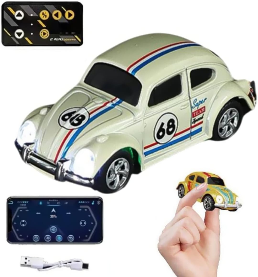 Mini RC Car – 1/64 Scale Remote Control Car