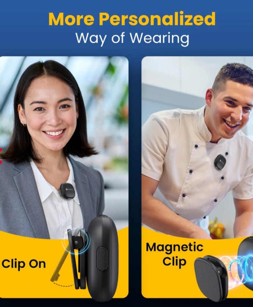 One AI Wireless Microphone | Dual Mic | Noise Cancellation