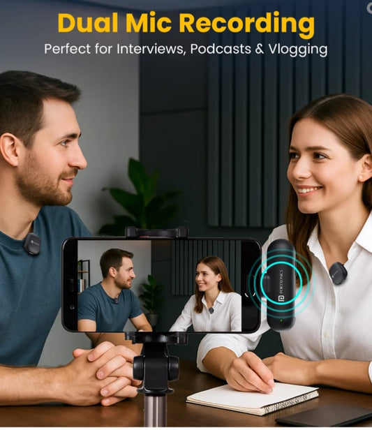 One AI Wireless Microphone | Dual Mic | Noise Cancellation