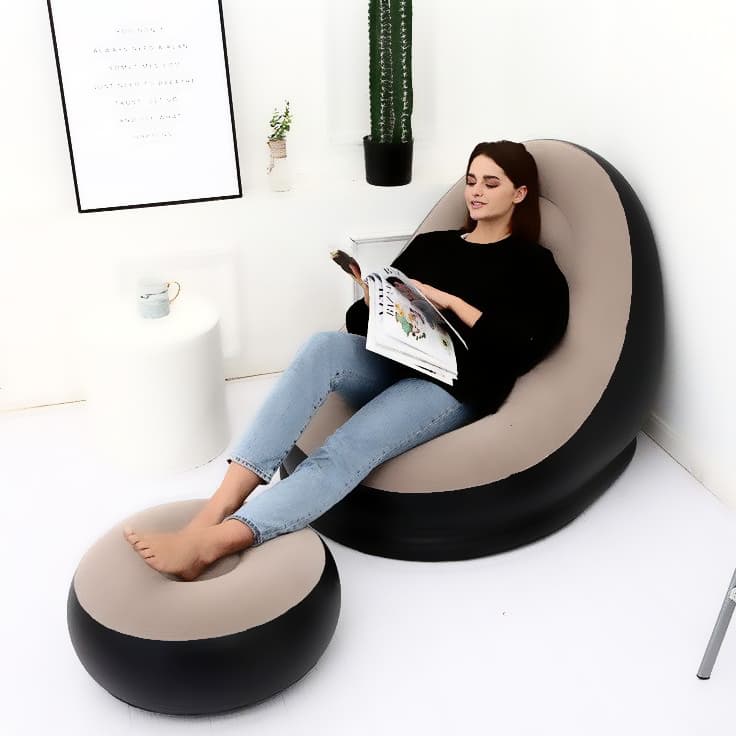 Air Sofa & Leg Rest with Electric Air Pump