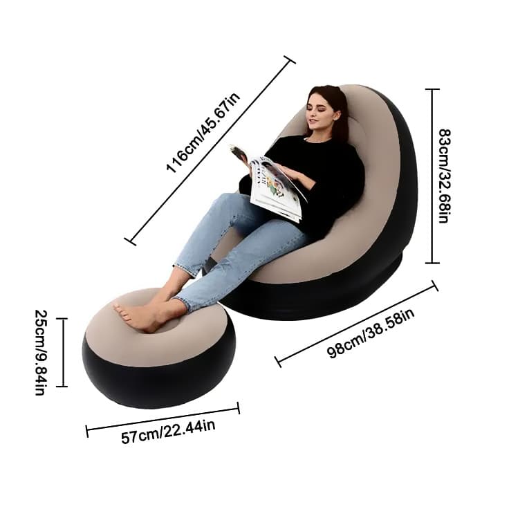 Air Sofa & Leg Rest with Electric Air Pump