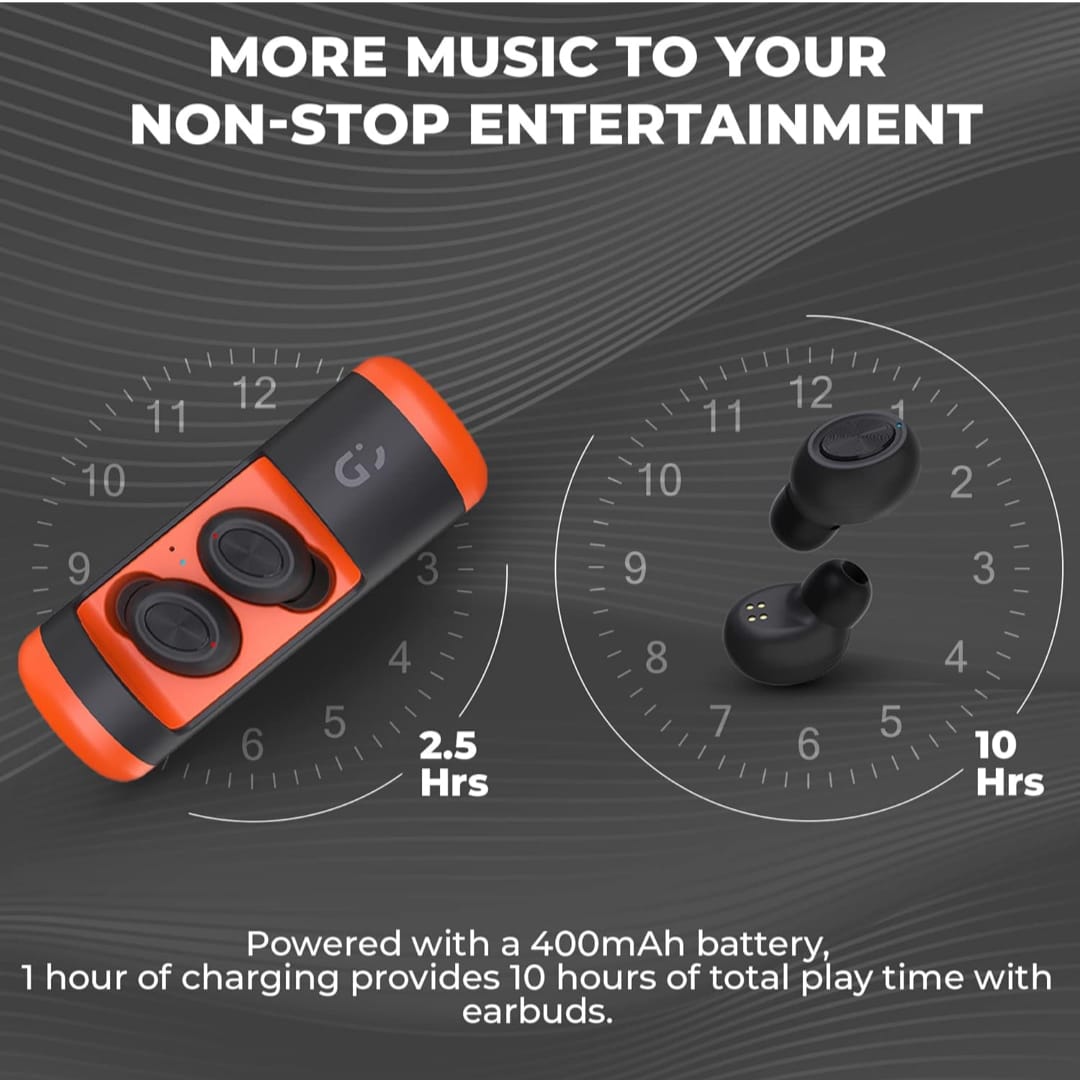 Twinbod 2.0 2-in-1 Wireless Earbuds & Bluetooth Speaker - Orange