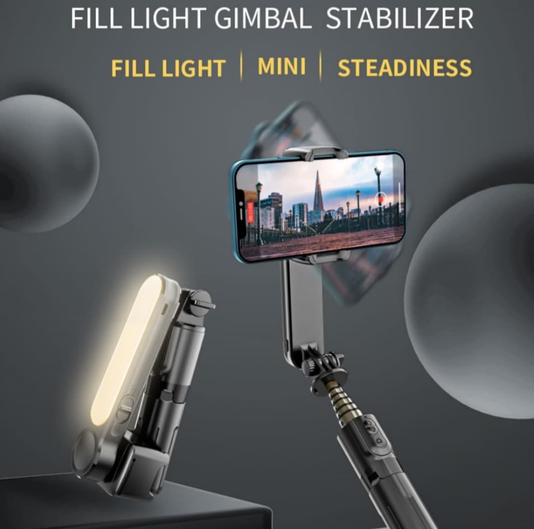 L09 Gimbal Stabilizer - Extendable Auto Balance Selfie Stick Tripod