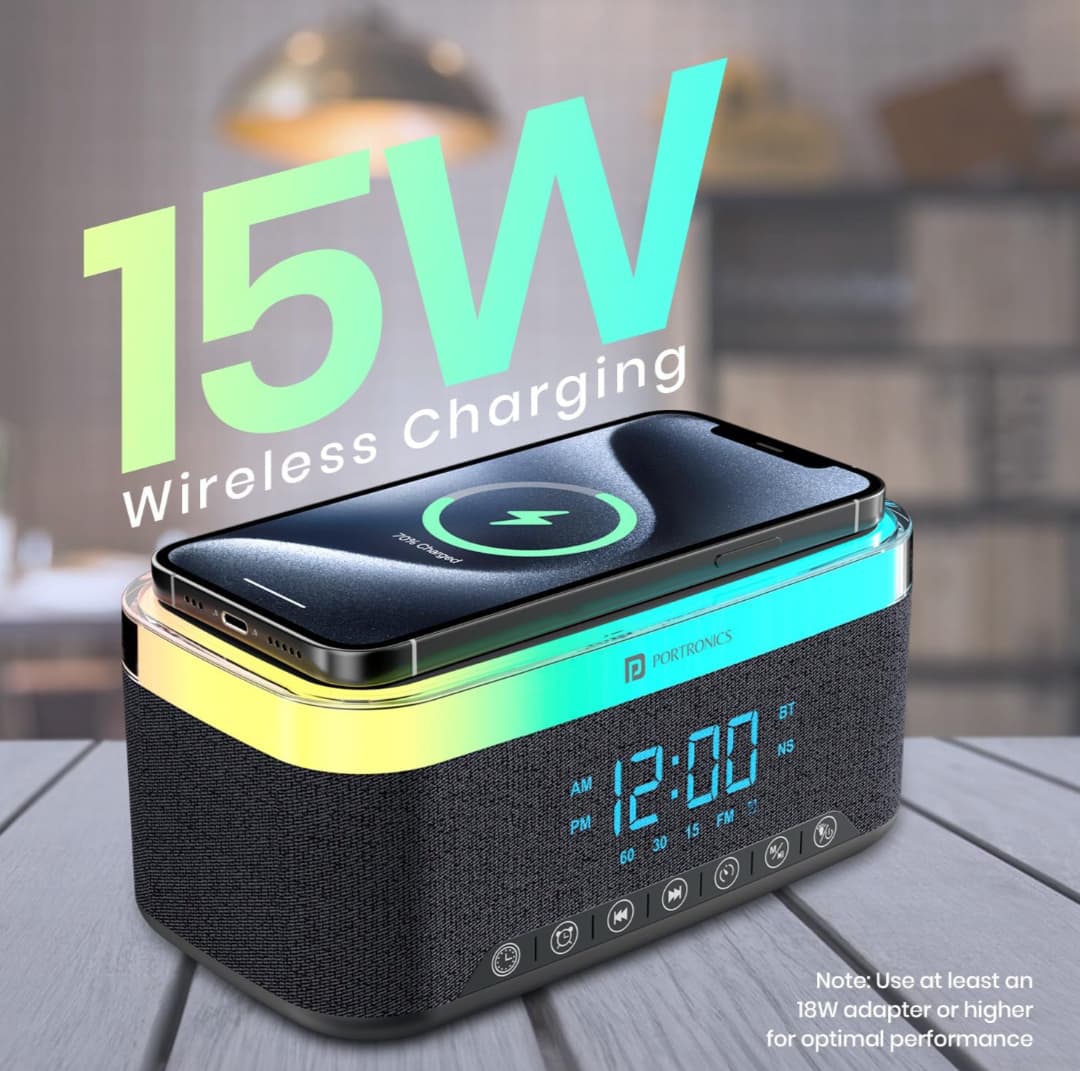 16W HD Sound Bluetooth Speaker with 15W Wireless Charging