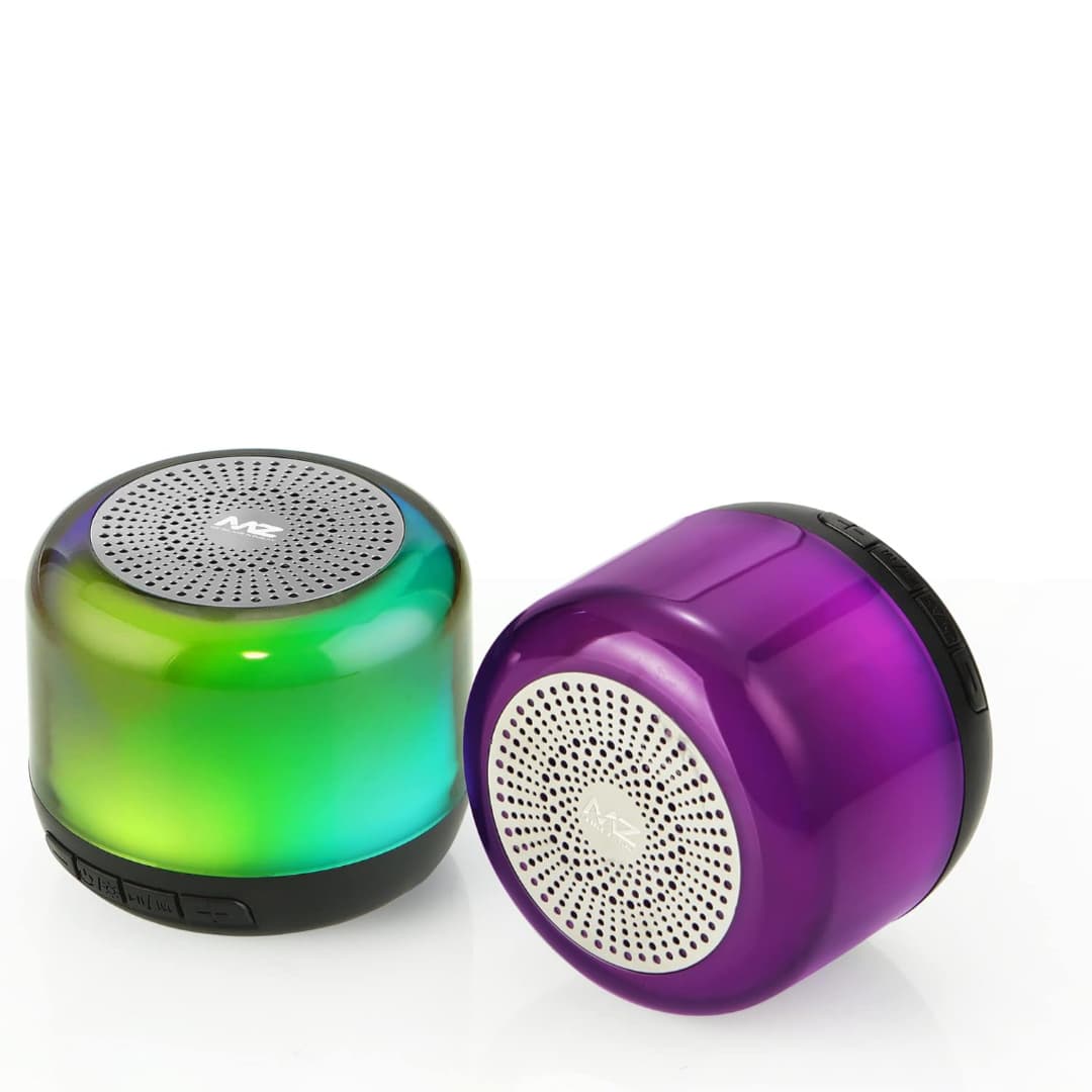 Portable Bluetooth Speaker with Dynamic Thunder Sound &amp; Disco Light – 5W