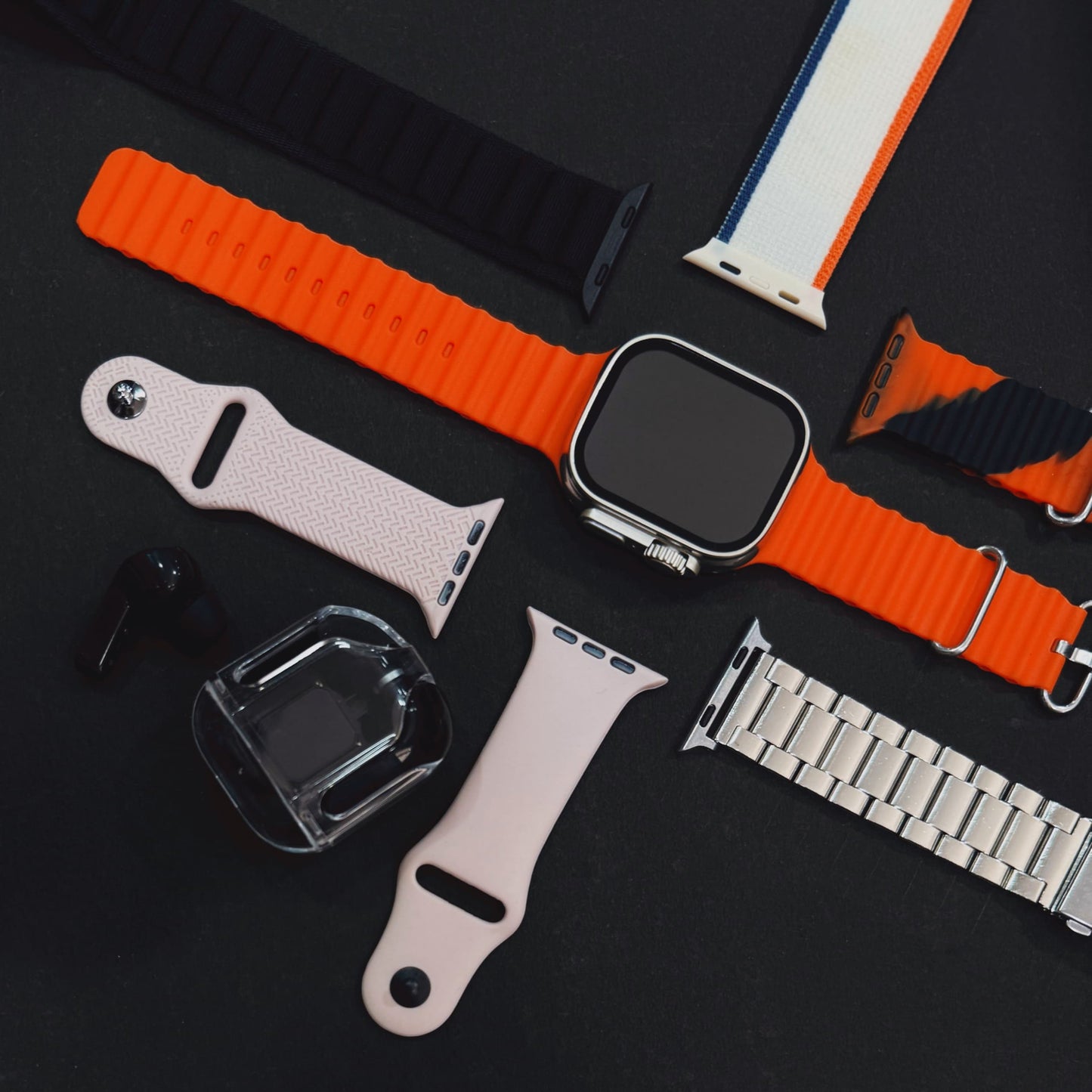 UltraSmart Watch with 7-Straps + Ultrapods Combo