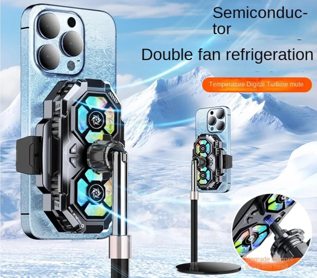 Phone Cooler – Dual-Chip Cooling for Gaming & Streaming