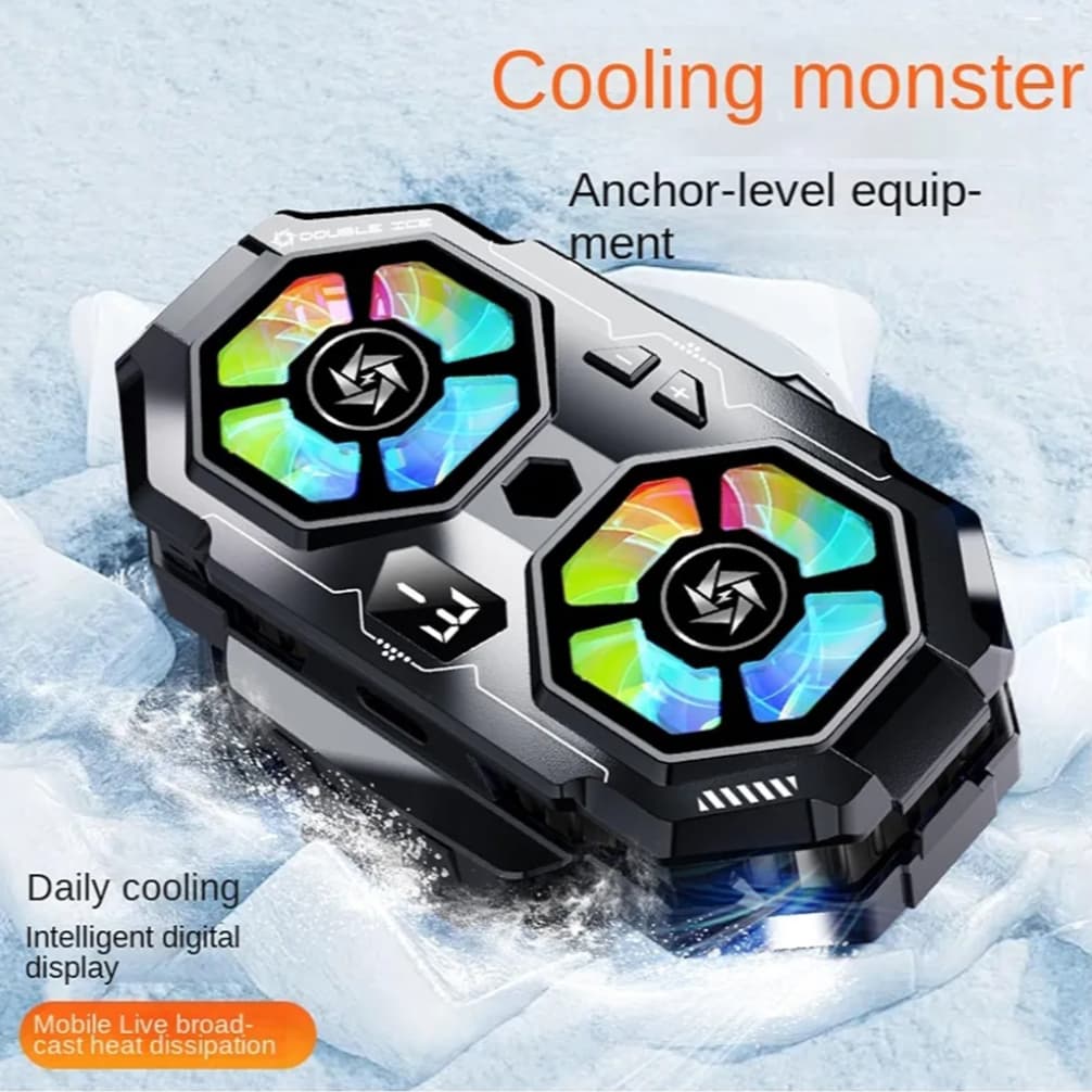 Phone Cooler – Dual-Chip Cooling for Gaming & Streaming