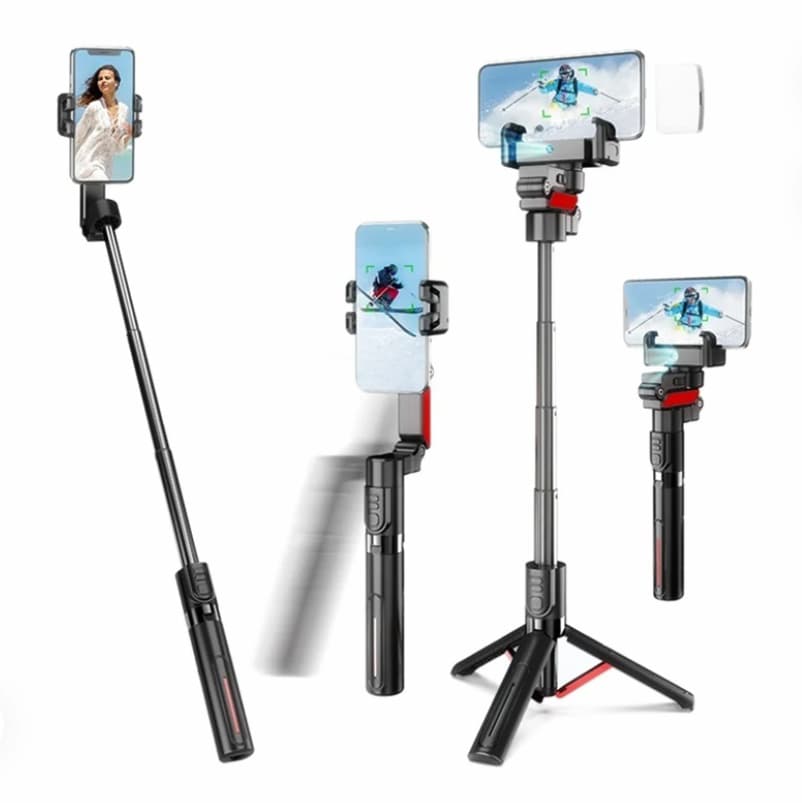 C10 Handheld Phone Stabilizer Gimbal – AI Face Tracking & 360° Rotation