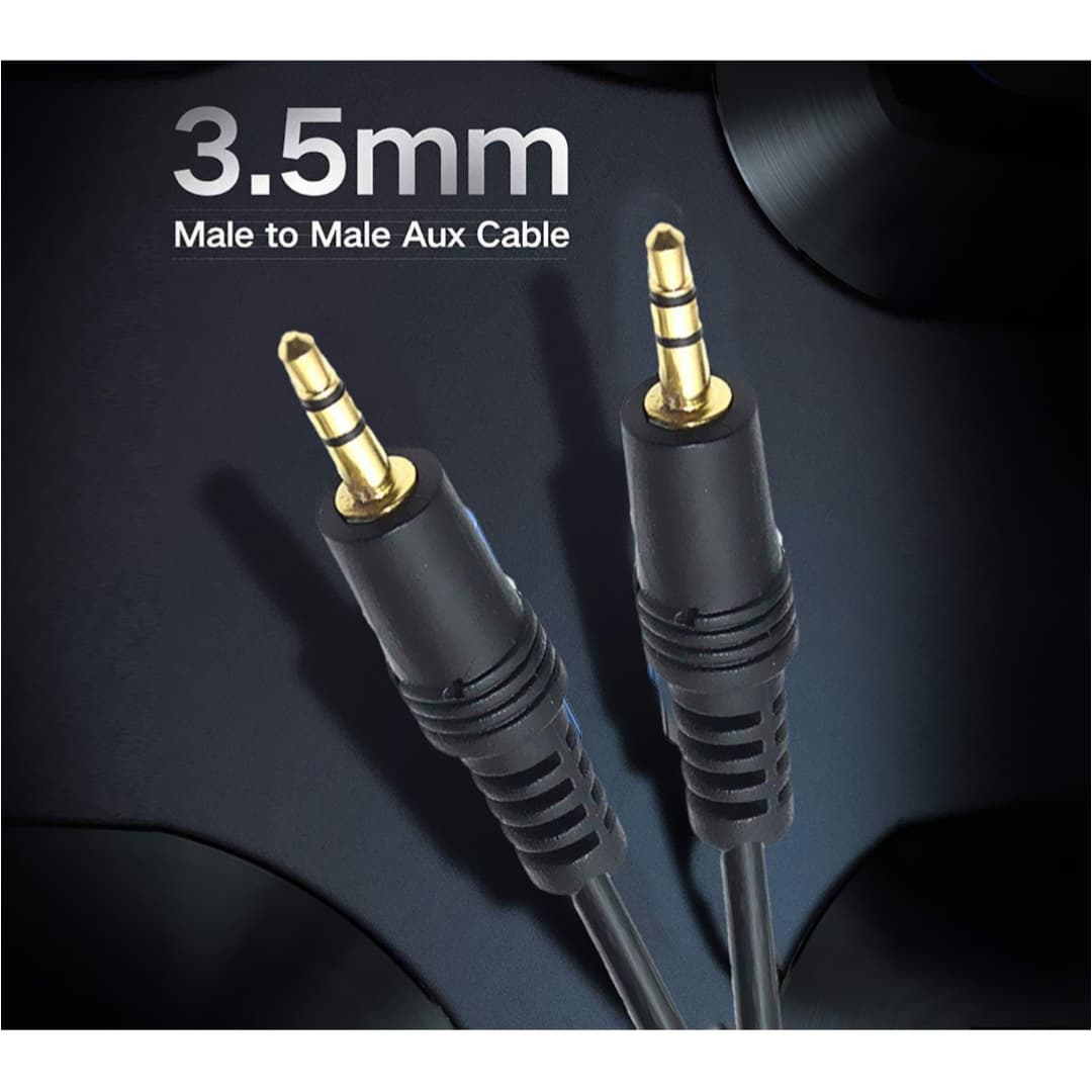 Devaji 3.5mm Aux Cable – 1.5m, Black