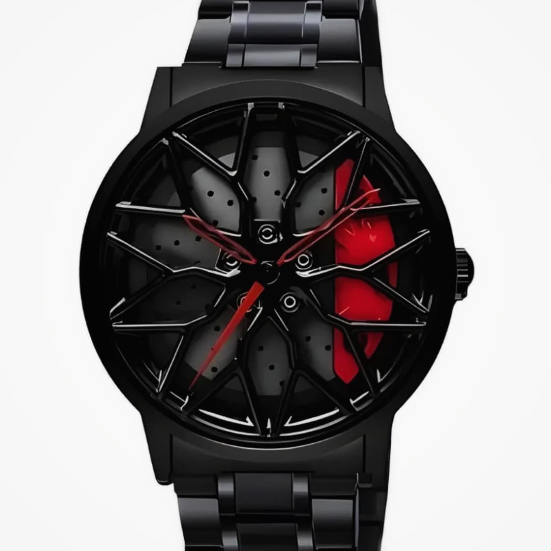 Car Wheel Rolling Dial Watch