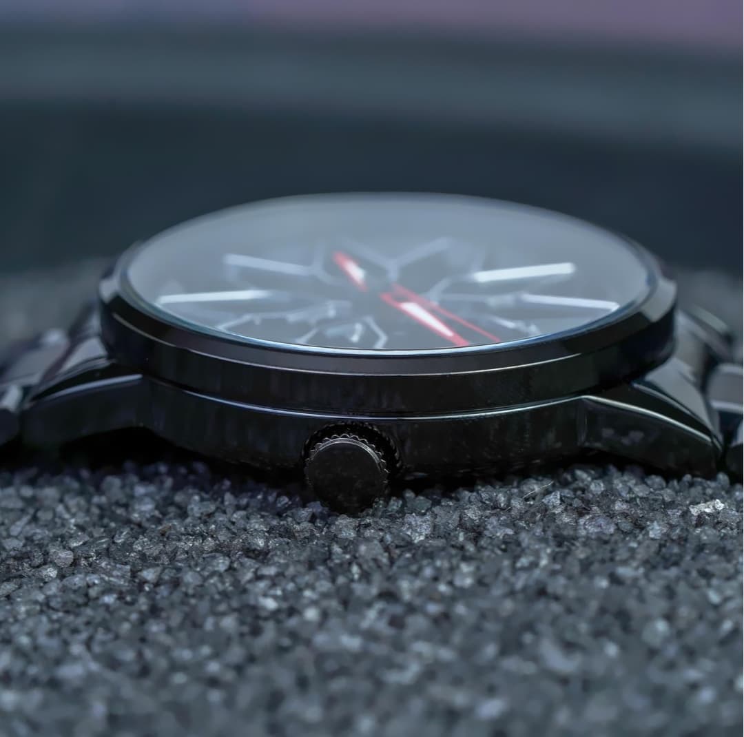 Car Wheel Rolling Dial Watch