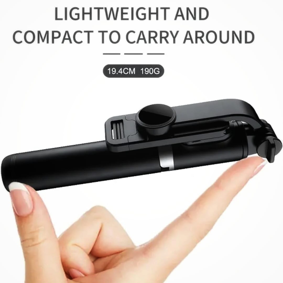Q07 Extendable Selfie Stick with Wireless Remote and Tripod