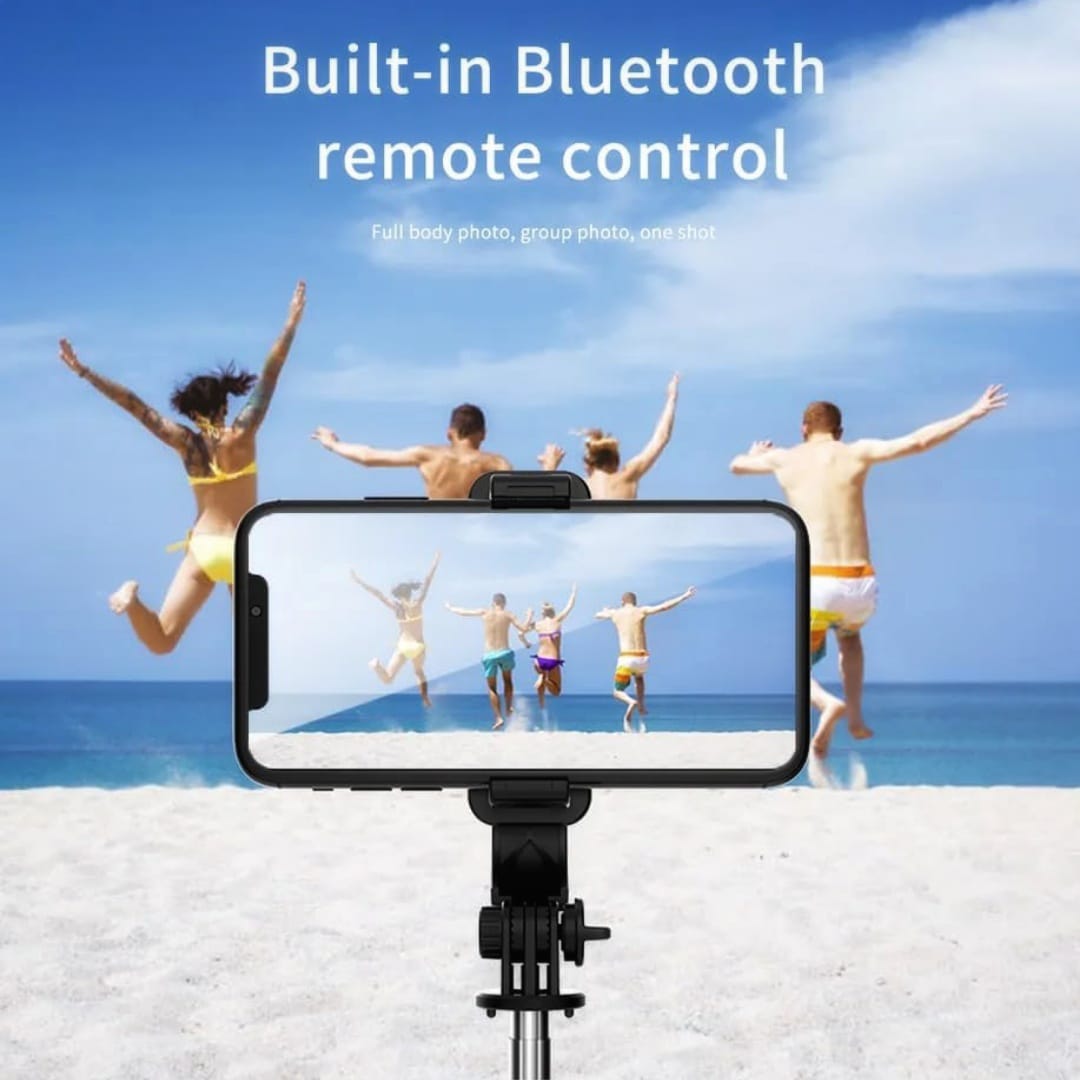 Q07 Extendable Selfie Stick with Wireless Remote and Tripod
