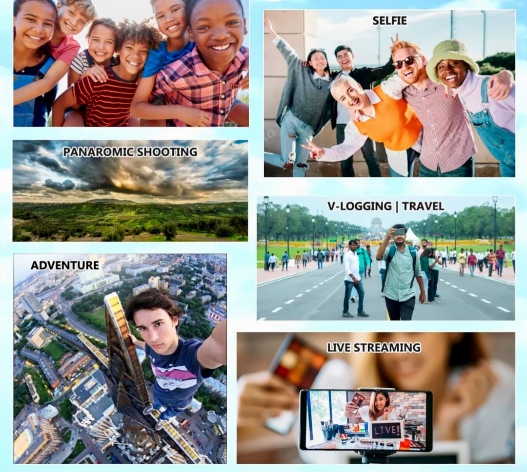 Q06 4-in-1 Bluetooth Selfie Stick Tripod – 62" Extendable