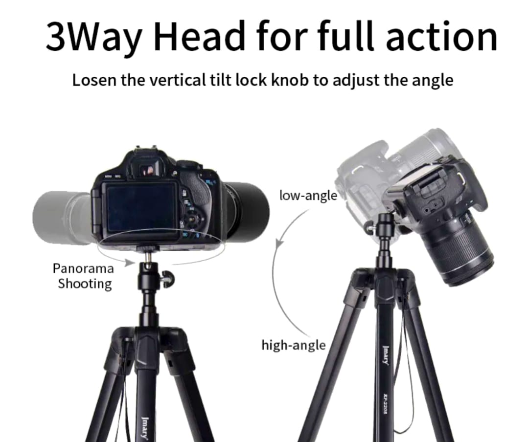 Jmary KP-2208 2-in-1 Aluminum Tripod & Monopod