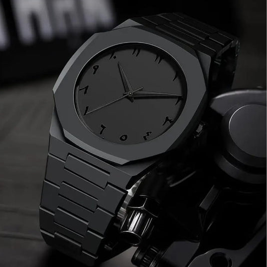 Mr.Charcoal Arabic Numeral watch