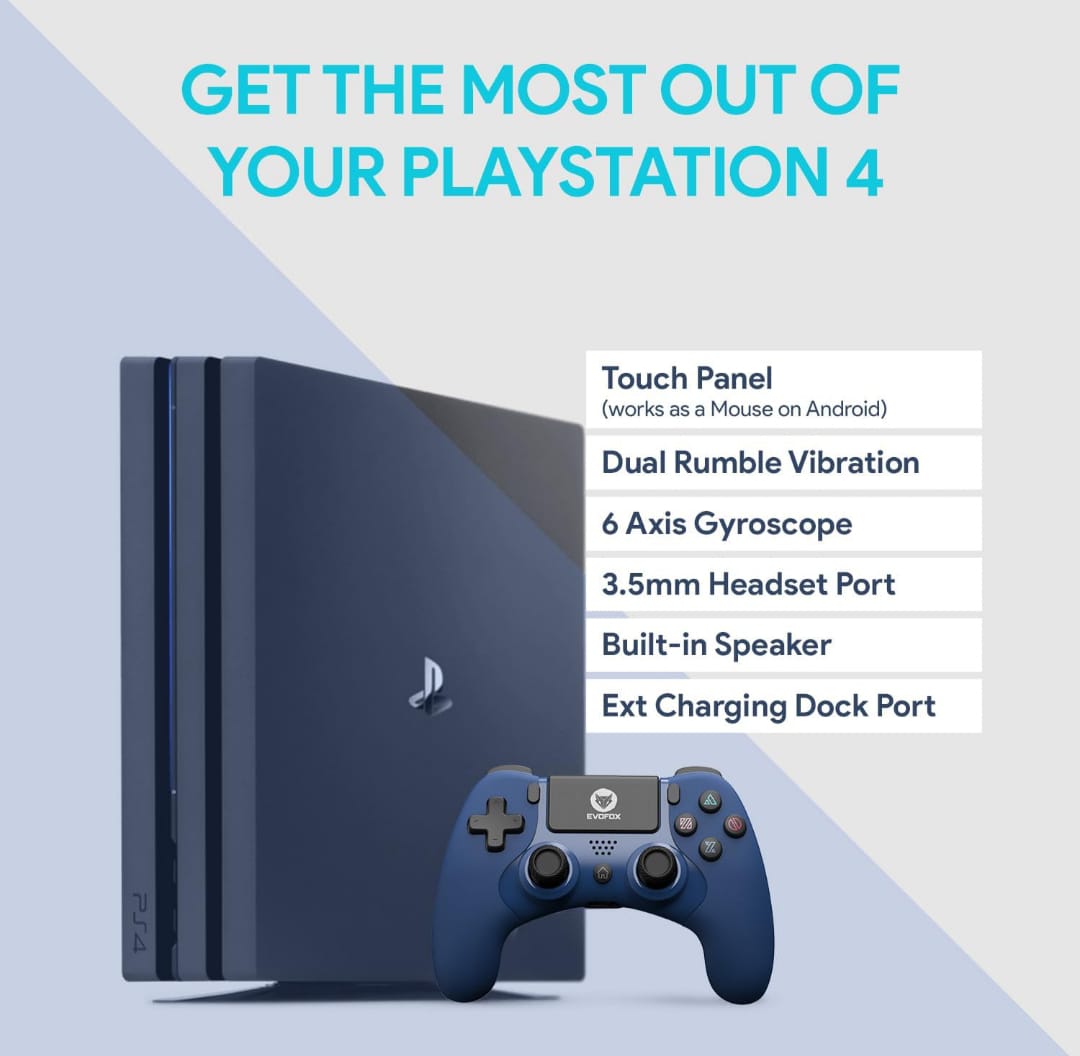 Elite Play Wireless PS4 Controller (Blue)