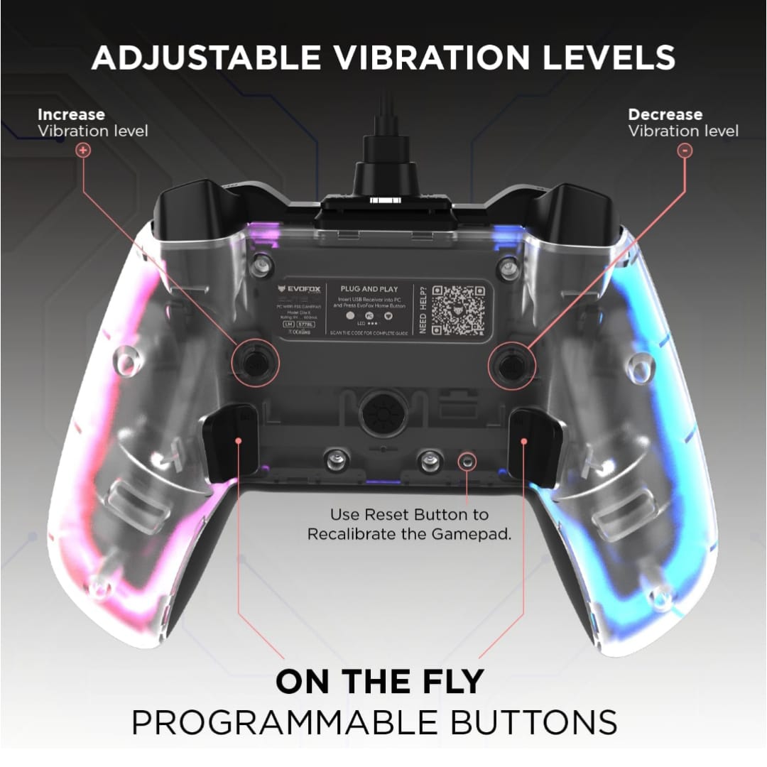 Elite X RGB Wired Gaming Controller for PC