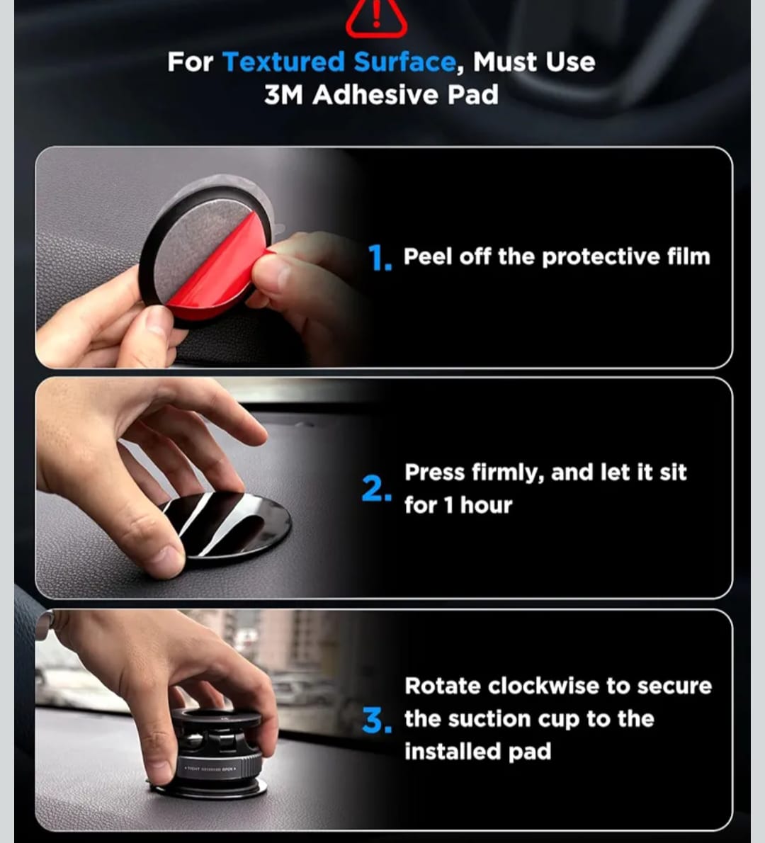 Vacuum Magnetic Foldable Mobile Holder (360° Rotatable)