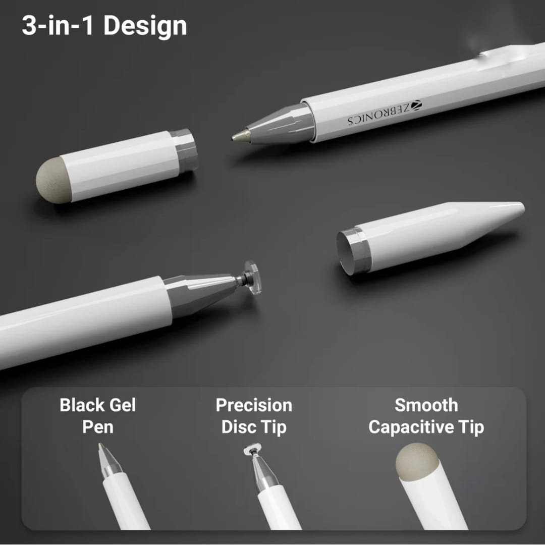3-in-1 Universal Stylus Pen | Touch, Write & Draw