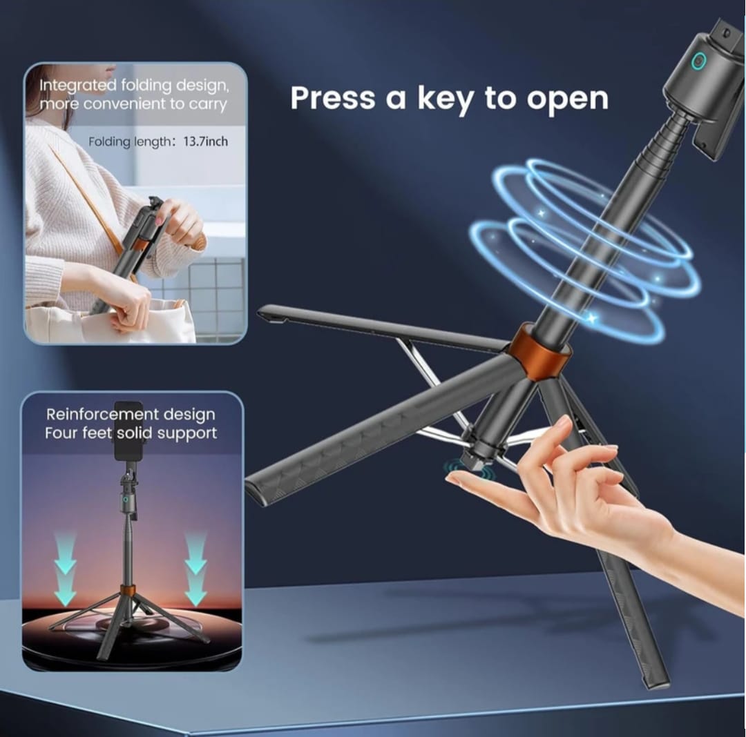 Q13 , 1.8M AI 360° Selfie Stick Tripod