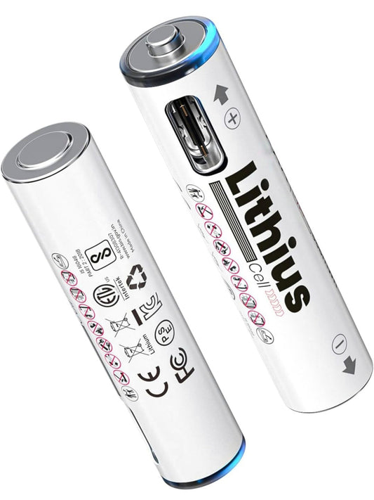 AAA Type-C Rechargeable Batteries (Pack of 2)