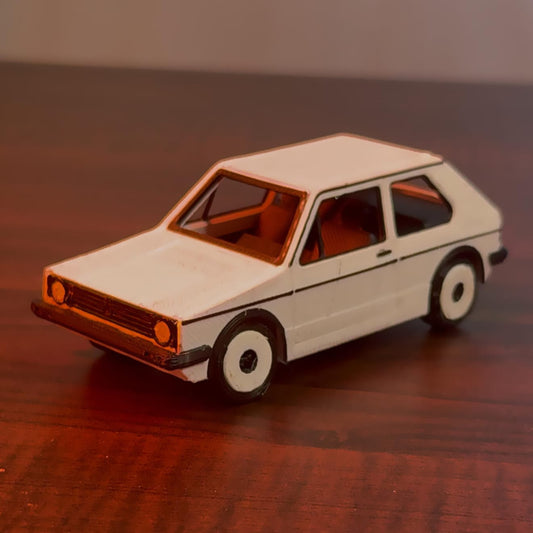 Golf Car – Kit Card (DIY Assembly Toy)