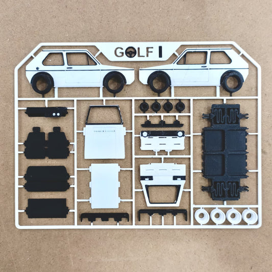 Golf Car – Kit Card (DIY Assembly Toy)