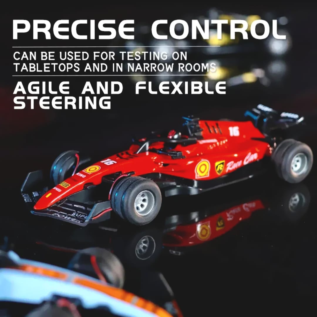 1:64 Die-Cast Metal F1 Mini RC Racing Car