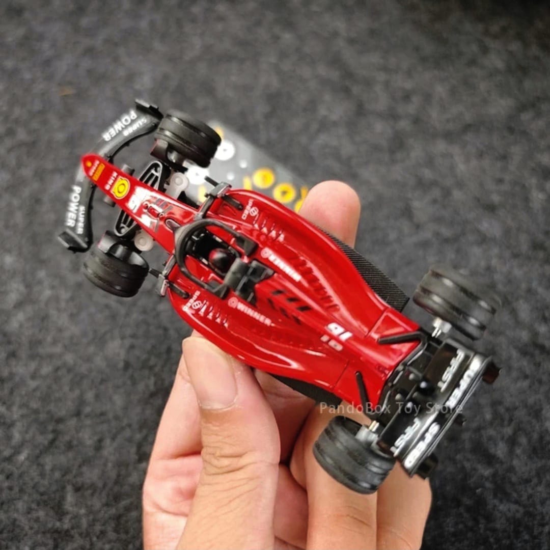 1:64 Die-Cast Metal F1 Mini RC Racing Car
