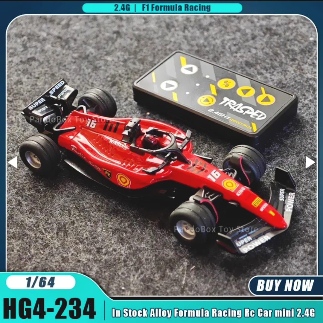 1:64 Die-Cast Metal F1 Mini RC Racing Car