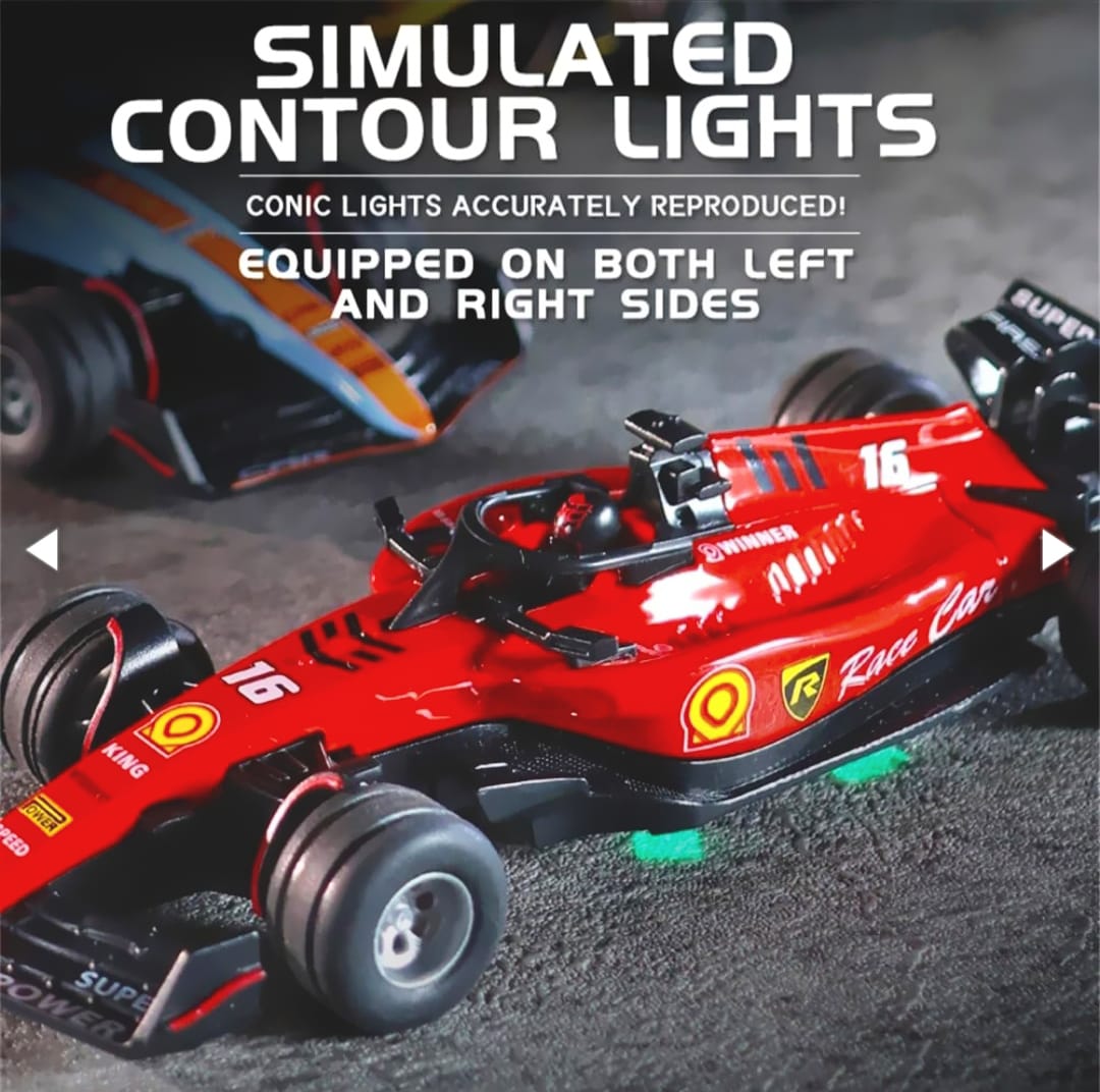 1:64 Die-Cast Metal F1 Mini RC Racing Car