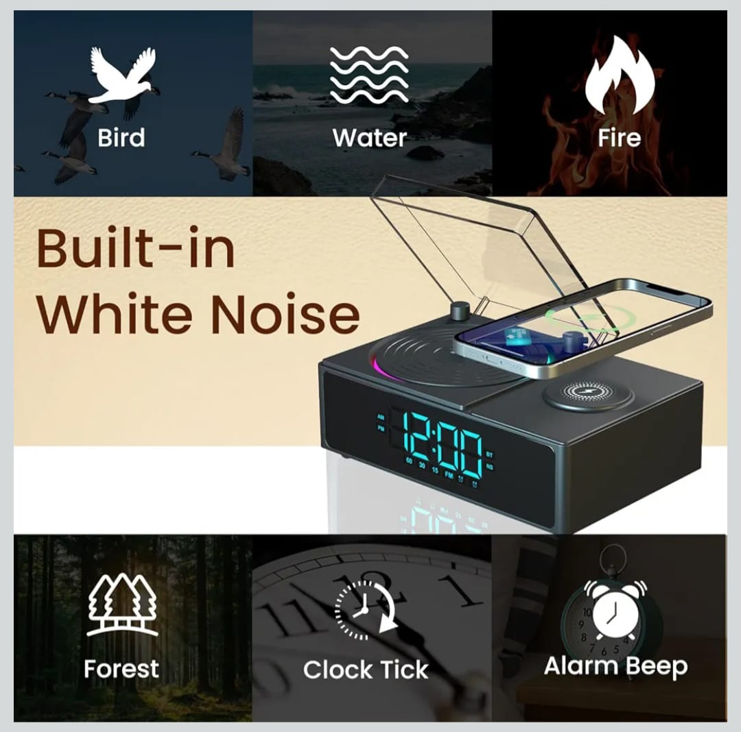 SoundFlow 5W Retro Speaker & 15W wireless charger