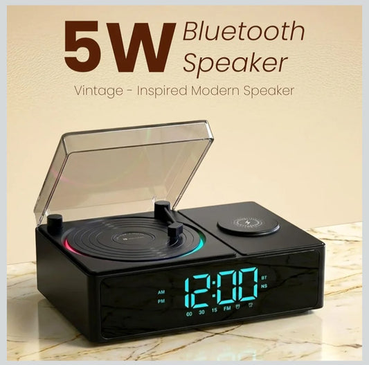 SoundFlow 5W Retro Speaker & 15W wireless charger
