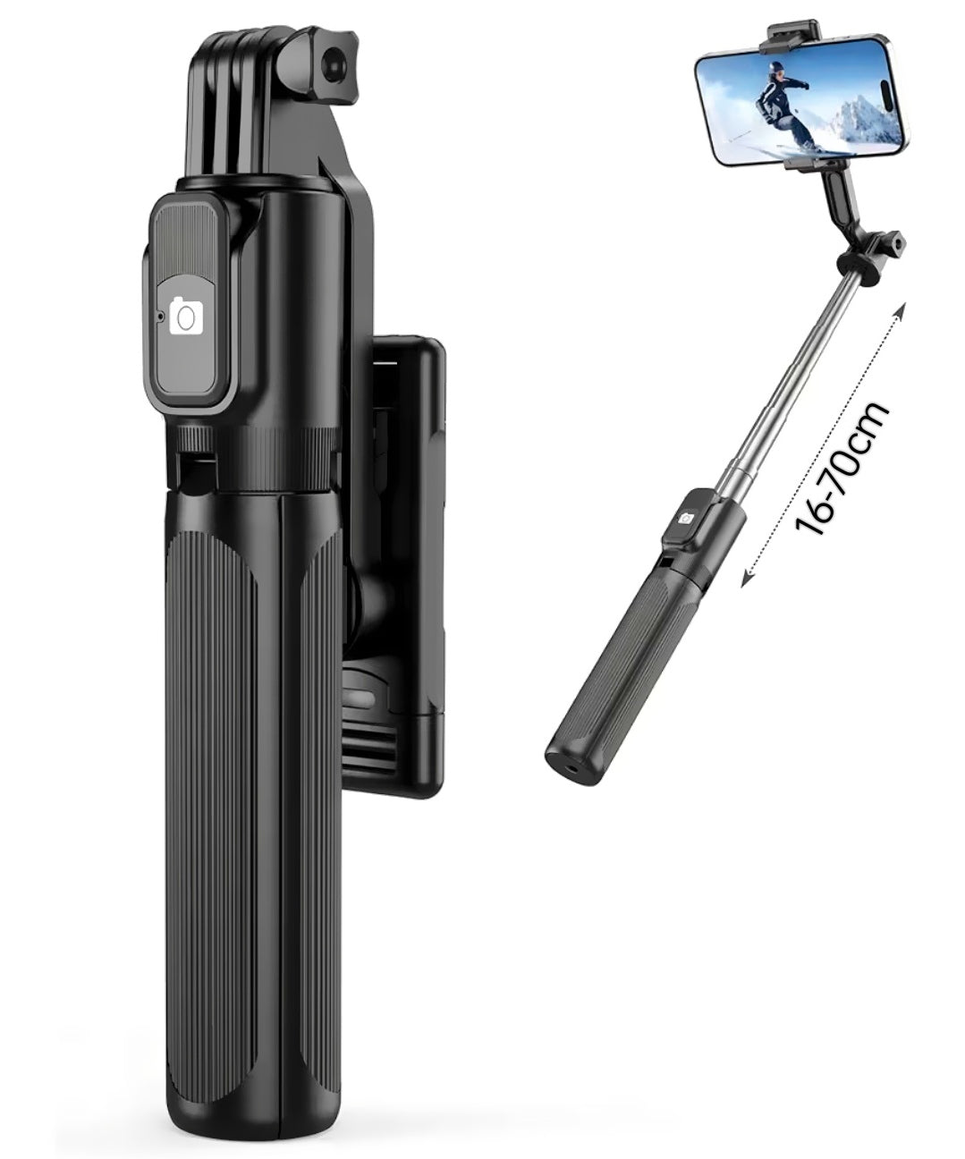 16-70 CM, Selfie Stick (with LED light)