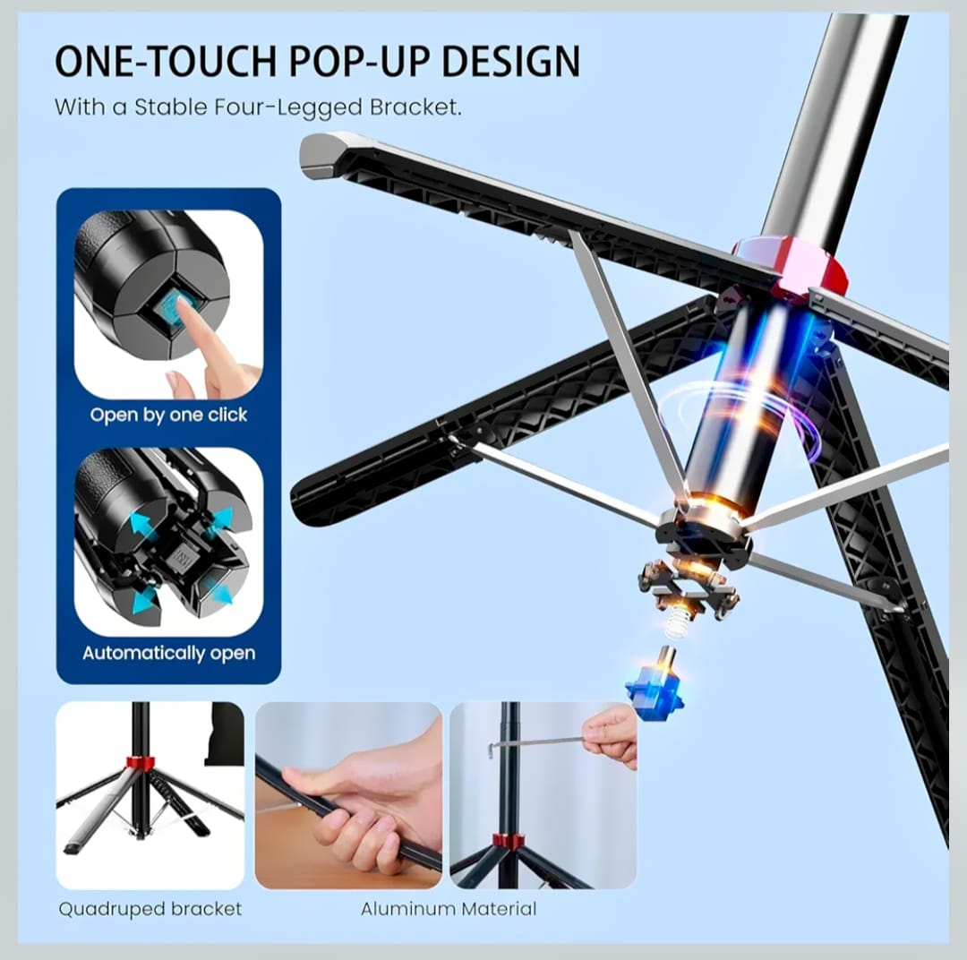 Q185 Auto Face Tracking AI Selfie Stick Tripod